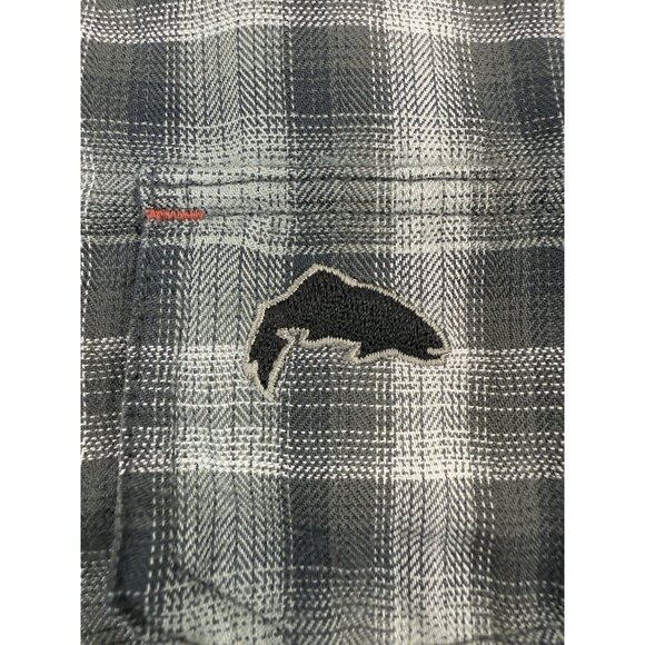 Simms Mens Shirt Fishing Guide Thermal Waffle Fleece Lined Shacket Sz XL Black - Picture 7 of 13